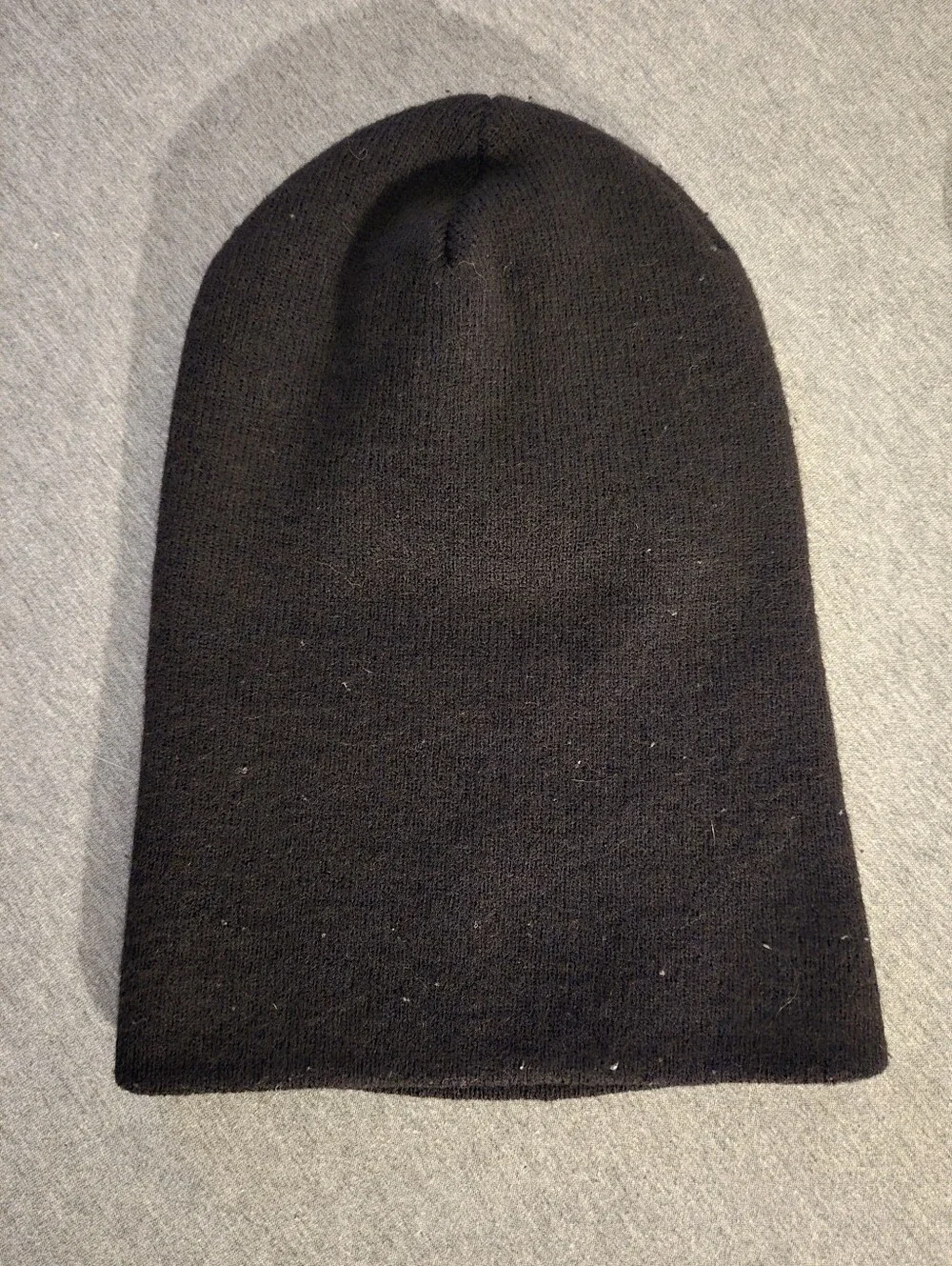 Black Beanie with Red & Yellow Embroidered Demon